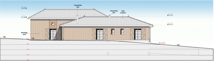 Rhabilitation et extension d'une maison individuelle : f2